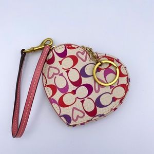 COACH Heart Shaped Coin/Key Purse